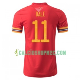 Galles Gareth Bale 11 Maglia Prima Euro 2020 Manica Corta